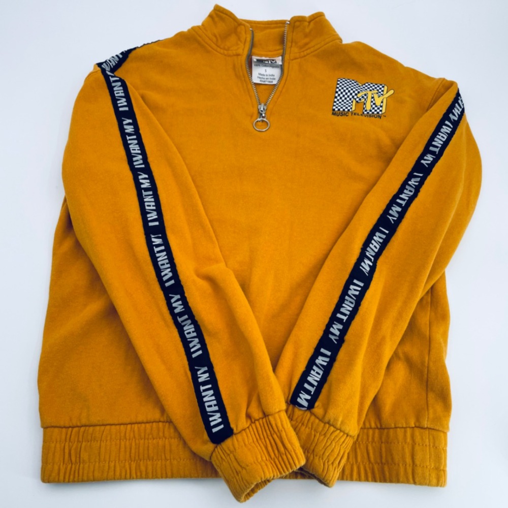MTV Music Television Pullover Sweatshirt Women's Size Small Retro 90s Style